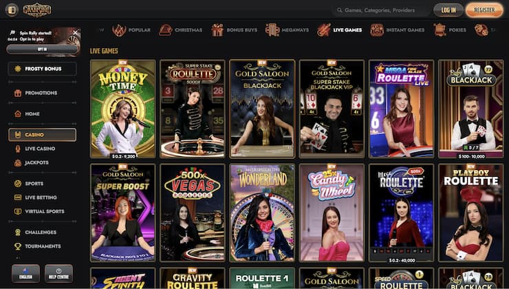 Live Casino bei Gransino